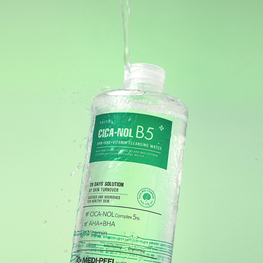 Phyto Cica-Nol B5 Aha Bha Vitamin Calming Micellar Cleansing Water 500ml MEDIPEEL+