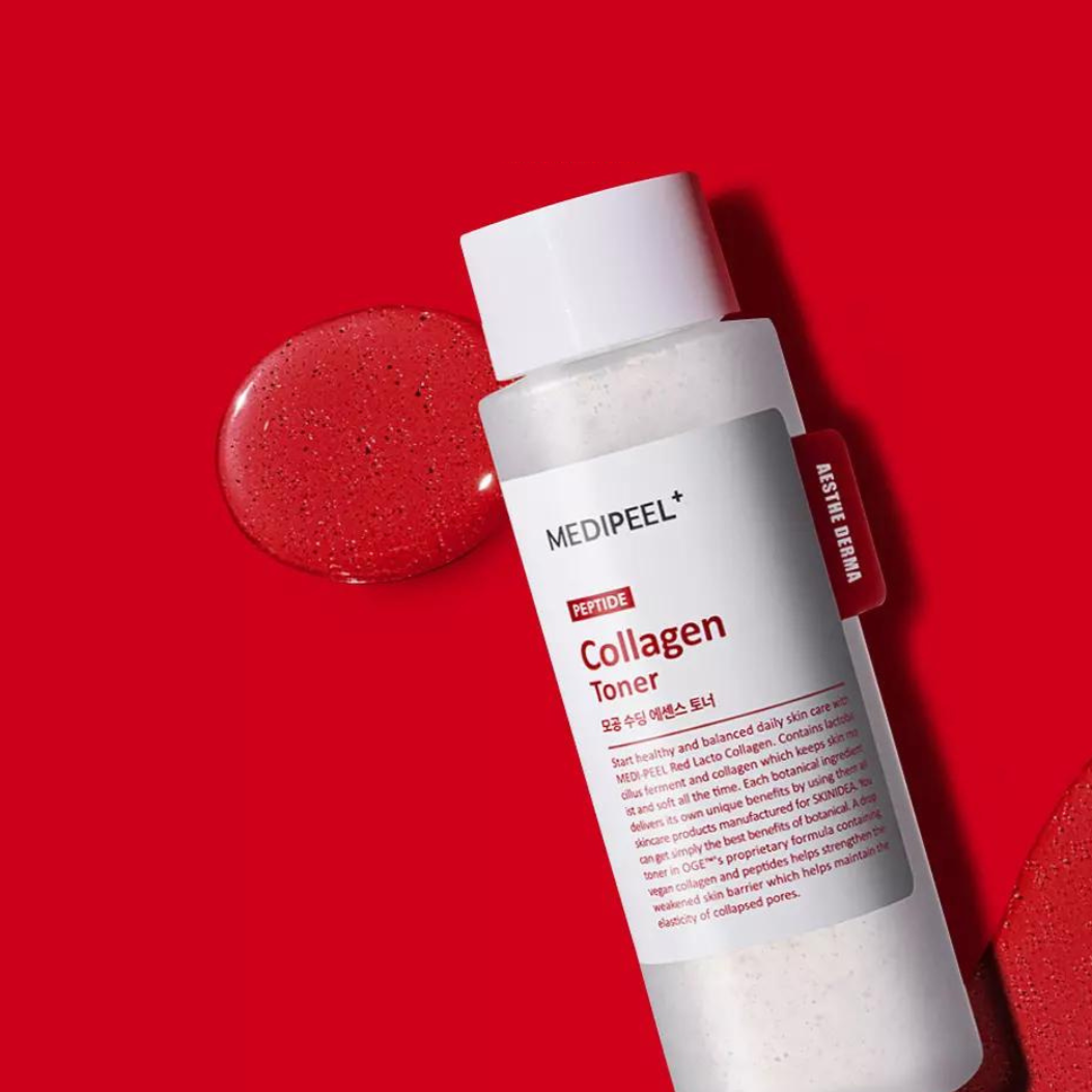 Red Lacto Collagen Soothing Essence Toner 200ml MEDIPEEL+