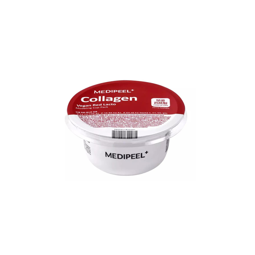 Моделююча маска з лактобактеріями для обличчя Medi-Peel Vegan Red Lacto Collagen Modeling Cup Pack 2