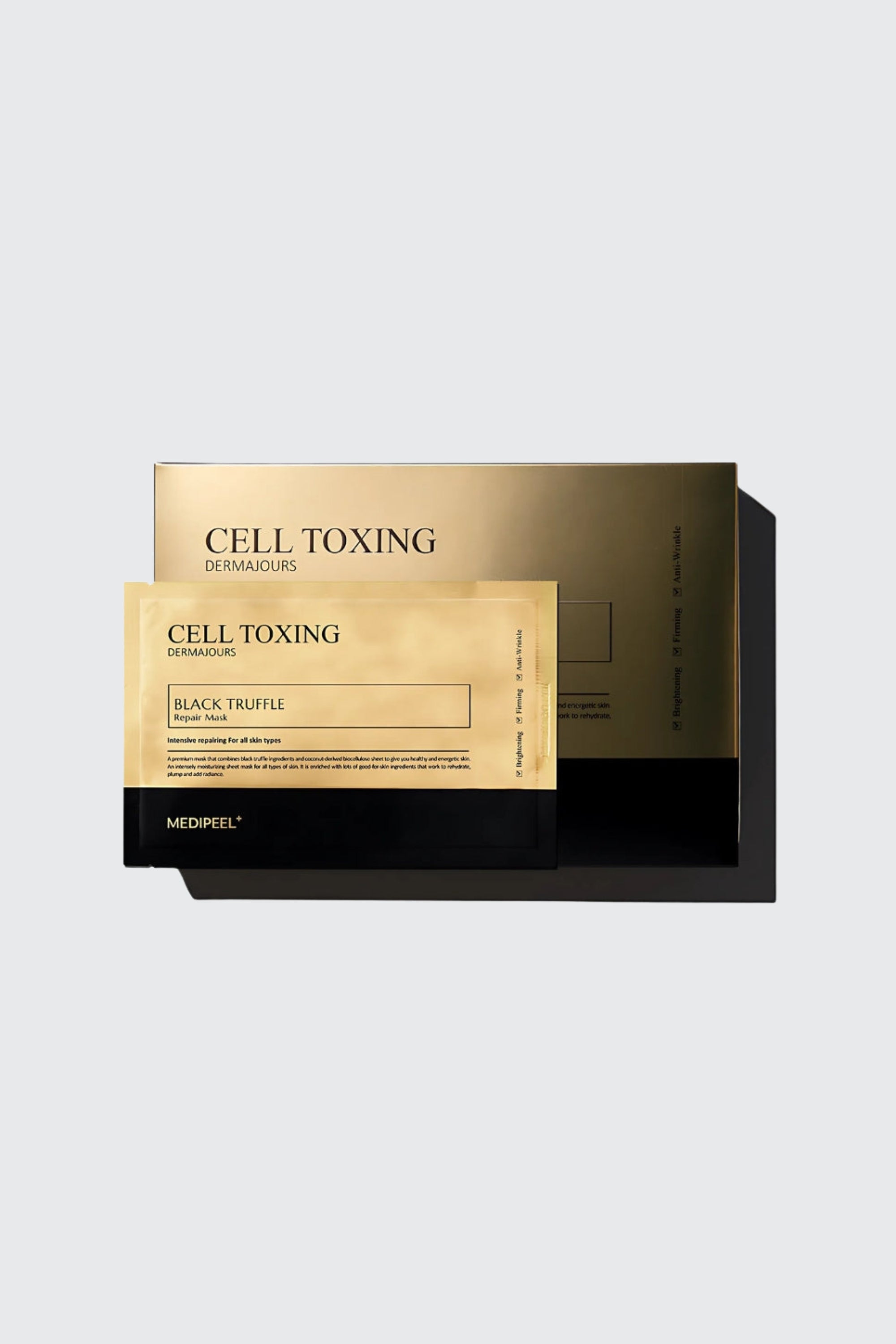 Cell Toxing Black Caviar Dermajours Repair Mask 30ml*5ea (NEW) MEDI-PEEL