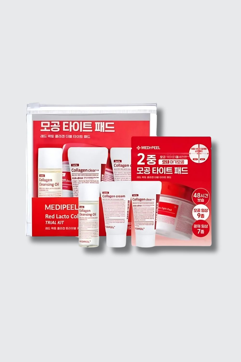 Red Lacto Collagen Cleansing Trial Kit 20Ml/15Ml/16Ml*4Ea MEDI-PEEL