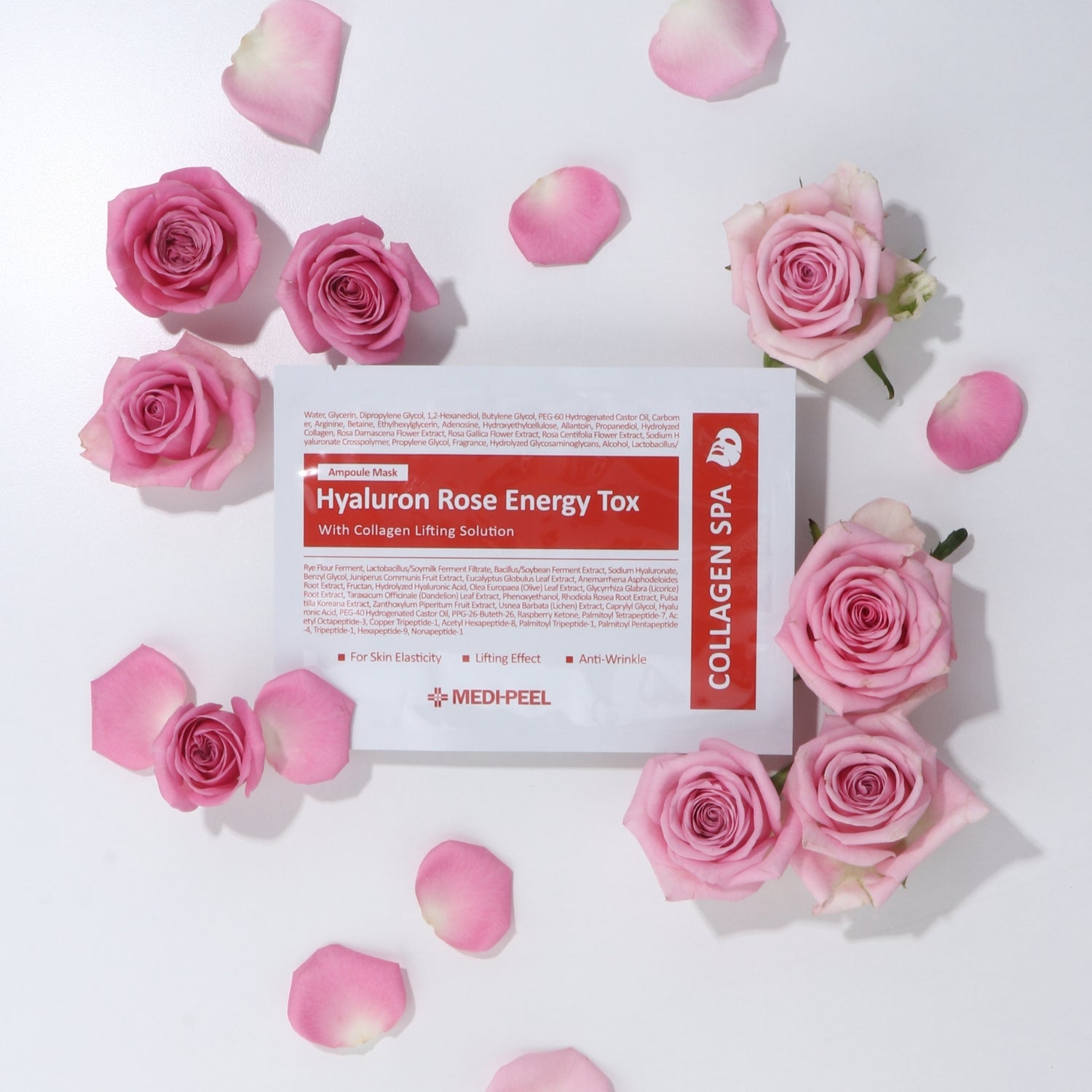 Hyaluron Rose Moisture Ampoule Mask [1pc] MEDIPEEL+
