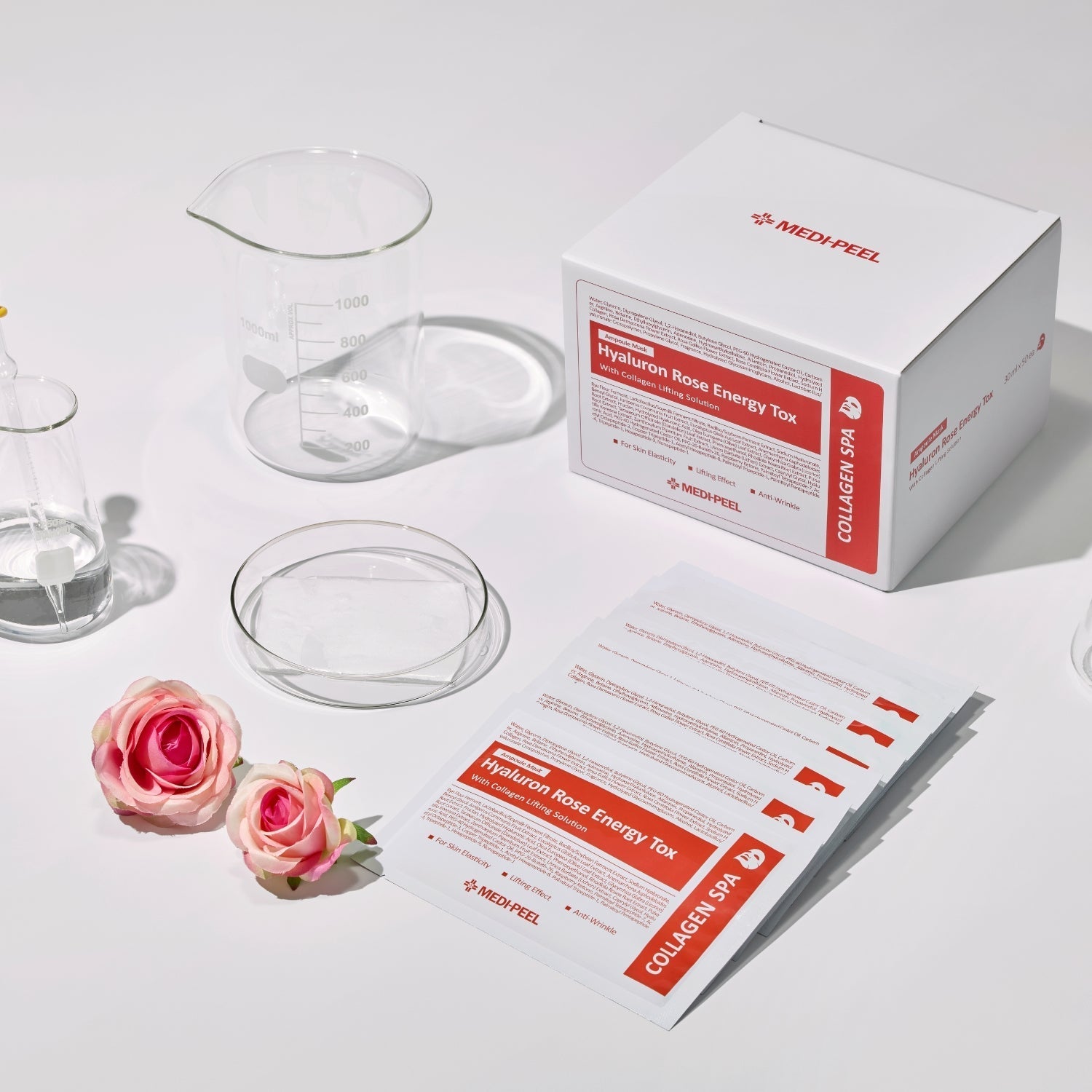 Hyaluron Rose Moisture Ampoule Mask [1pc] MEDIPEEL+
