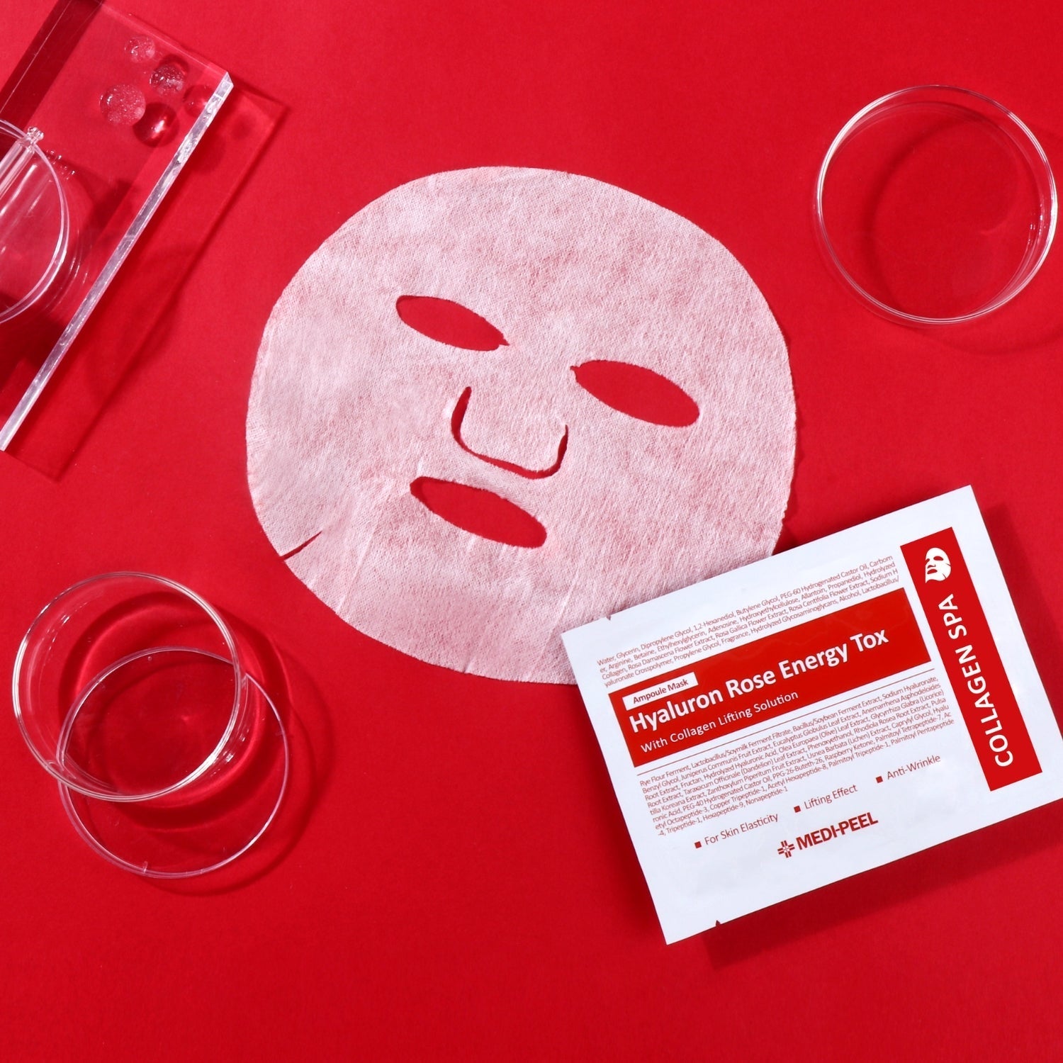 Hyaluron Rose Moisture Ampoule Mask [1pc] MEDIPEEL+