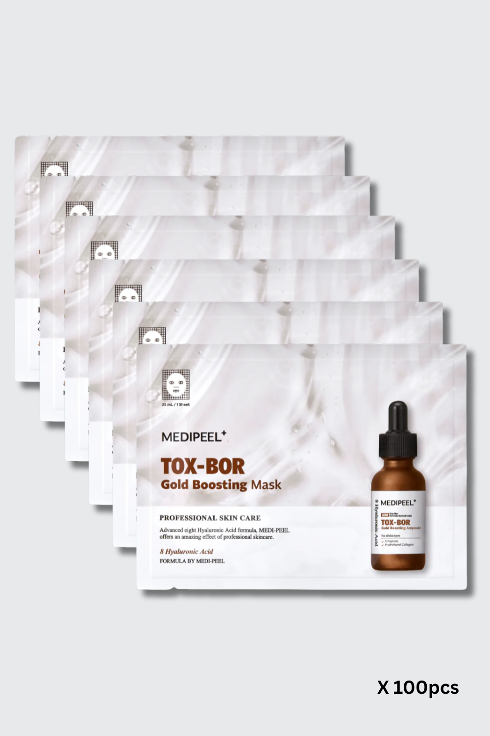Tox-Bor Gold Boosting Mask 100 Pieces - 25ml * 100pcs MEDI-PEEL Australia