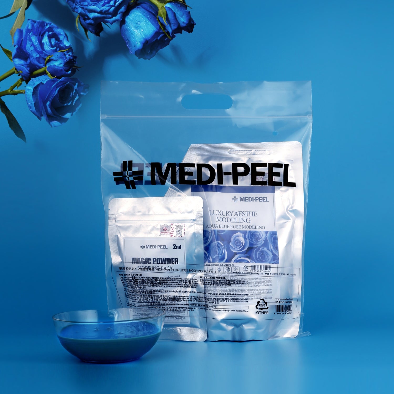 Blue Aqua Rose Premium Modeling Pack Set 1kg MEDIPEEL+
