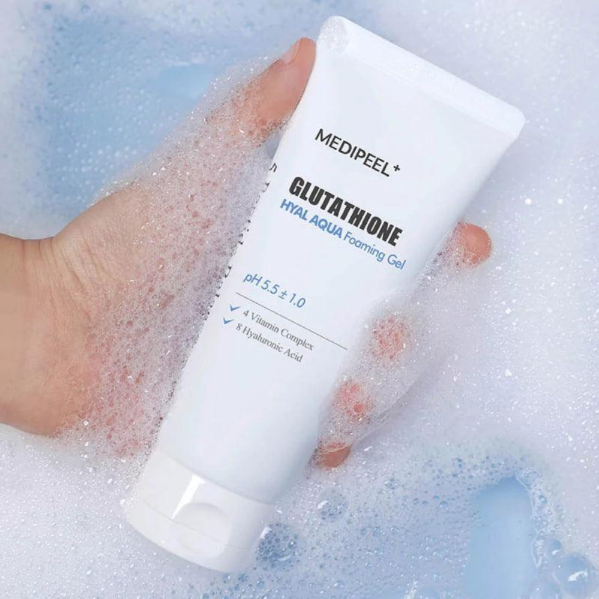 Glutathione Hyal Aqua Foaming Gel Cleanser 150ml MEDIPEEL+