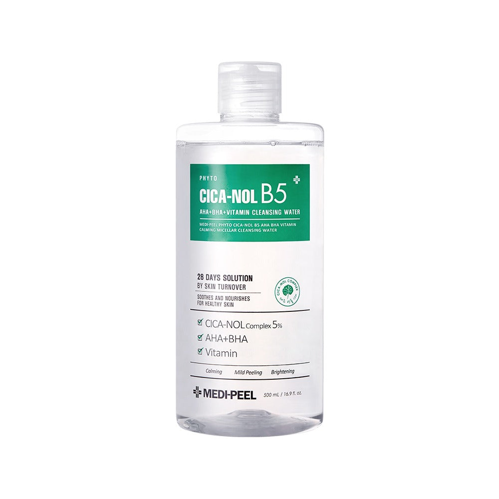 Phyto Cica-Nol B5 Aha Bha Vitamin Calming Micellar Cleansing Water 500ml MEDIPEEL+