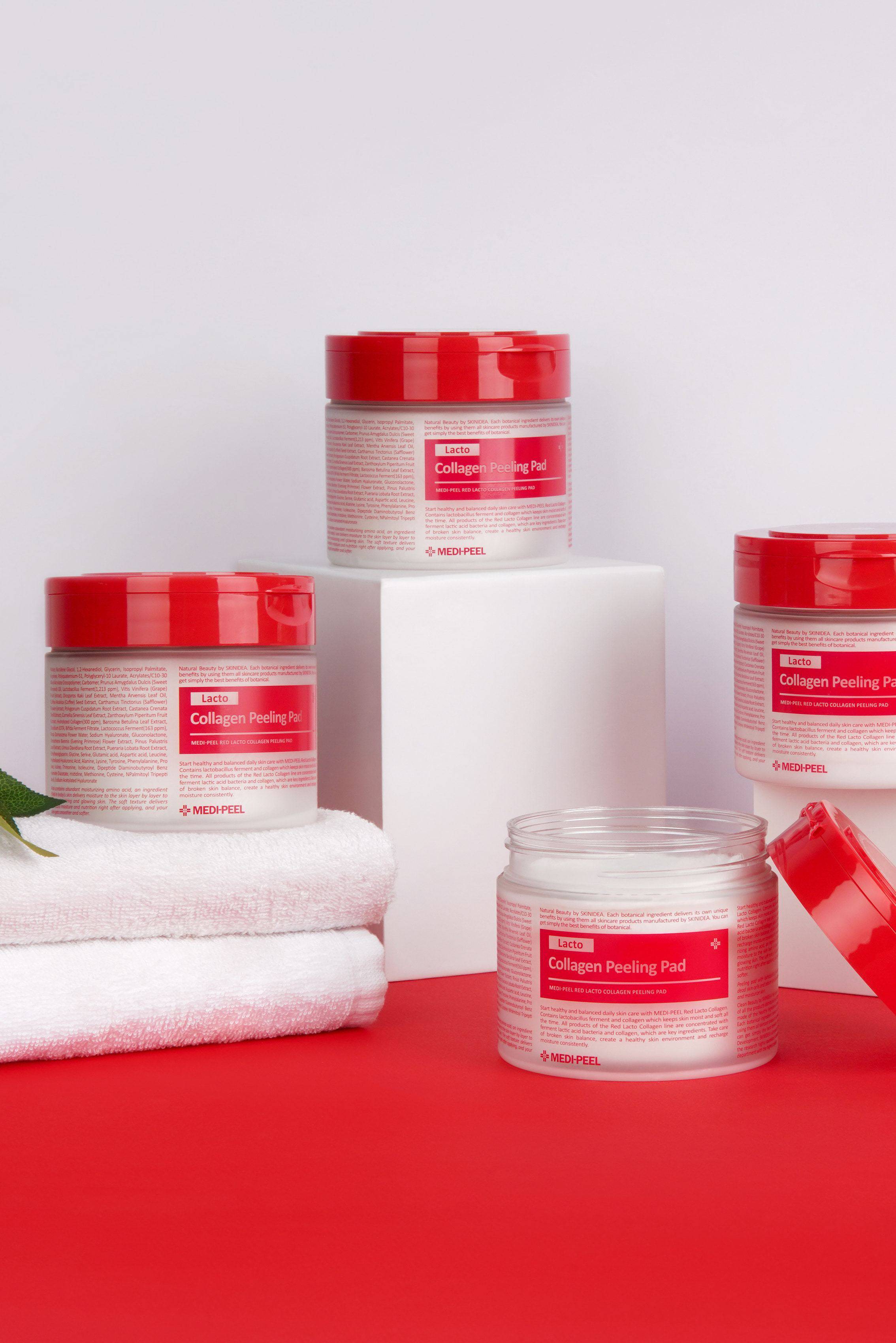 Red Lacto Collagen Peeling Pad 70pcs MEDIPEEL+