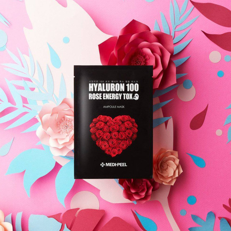Hyaluron Rose Energy Tox Ampoule Mask Box [10pcs] MEDIPEEL+