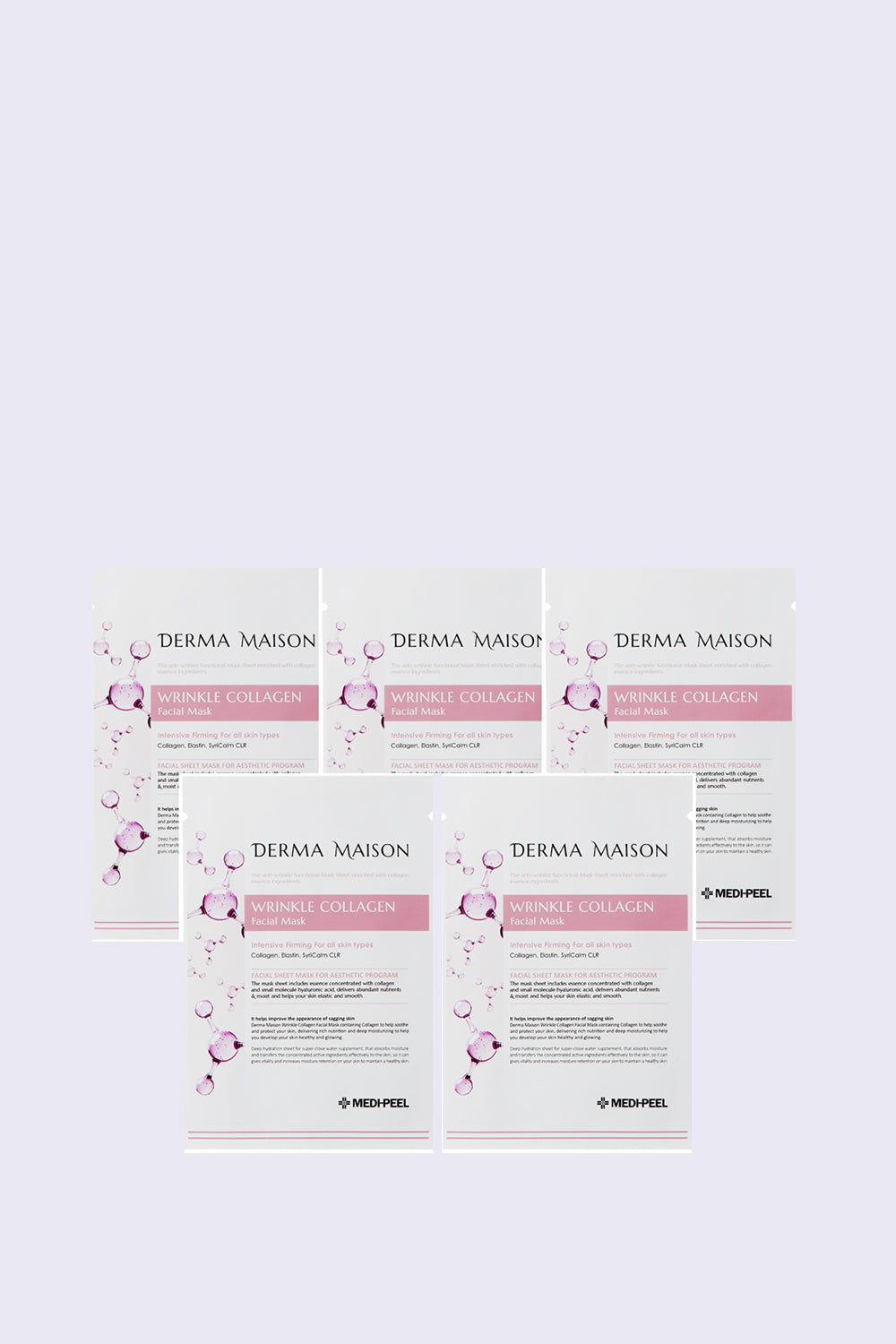 Wrinkle Collagen Facial Mask (5 pieces set) DERMA MAISON